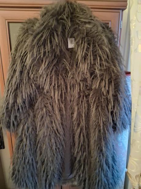 Damsky nový kožuch lama, xl