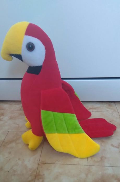 Veľký papagáj ako nový 28cm plyšák, 
