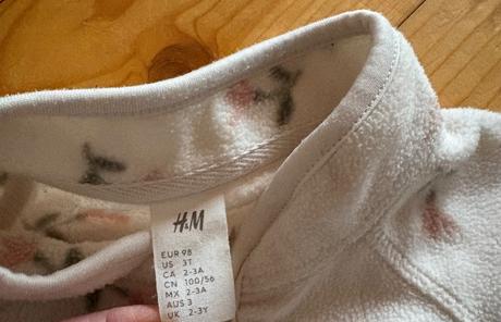 Kvetovana mikina top stav, h&m,98