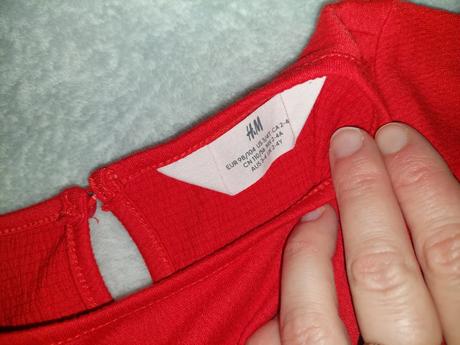 Vianočné šaty zn.hm veľ.98/104, 98