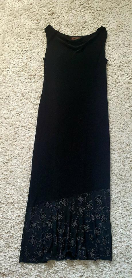 Dlhé čierne šaty 42, 42