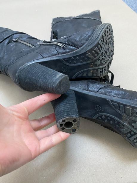 Vysoké čižmy na opätku 39, 39