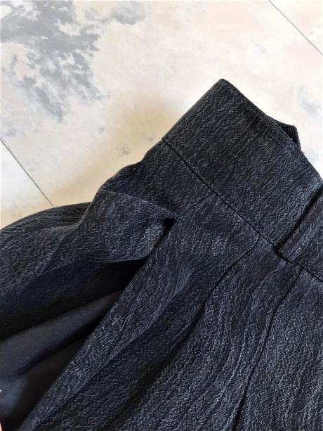 Padavé podšité šortky s vysokým pásom, l