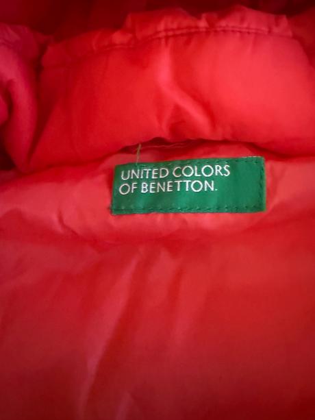 Prechodná teplejšia paperova bunda, benetton,134