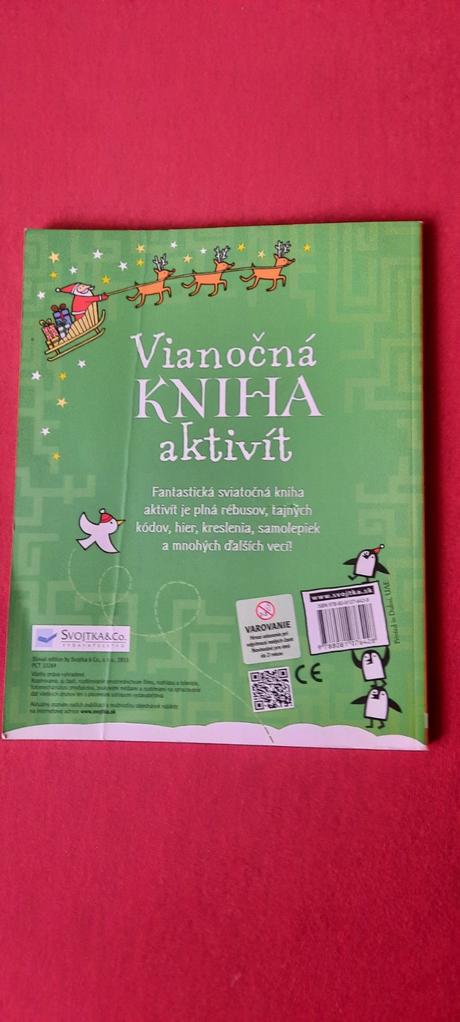 Vianocna knizka aktivit s nalepkami - 96 stran,
