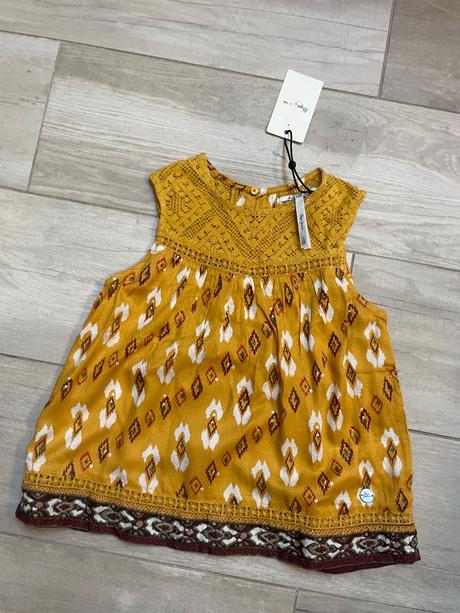 Nádherná okrová tunika s čipkou, pepe jeans,128