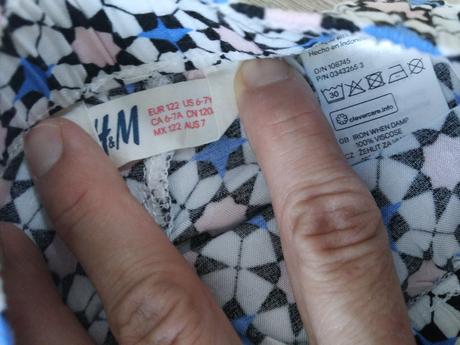 Letne nohavice, h&m,122