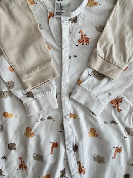 Pyzamovy overal 2ks, h&m,86