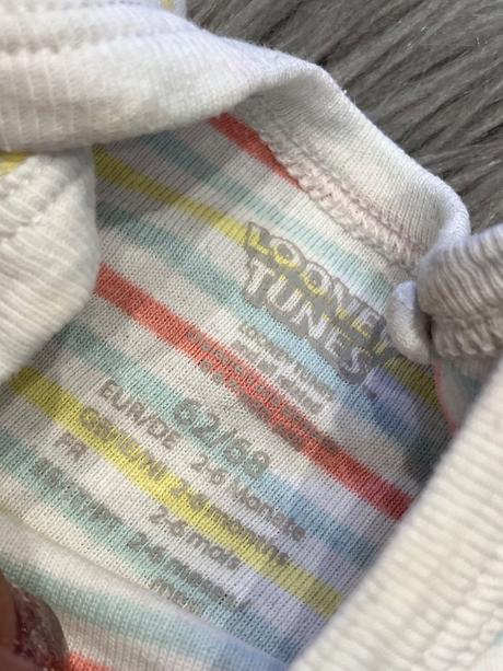 Dievčenské pásikavé body looney tunes (62-68), 62