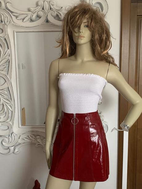 Lakovana sukna berschka, bershka,xs