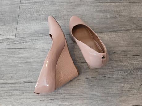 Lakované lodičky na plnom opätku, next,41