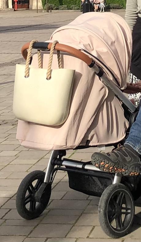 Krémová veľká o bag kabelka, o bag