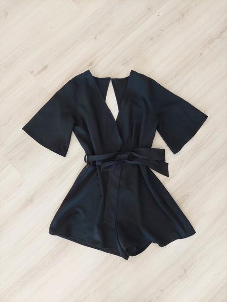 Čierny elegantný overal, calliope,xs