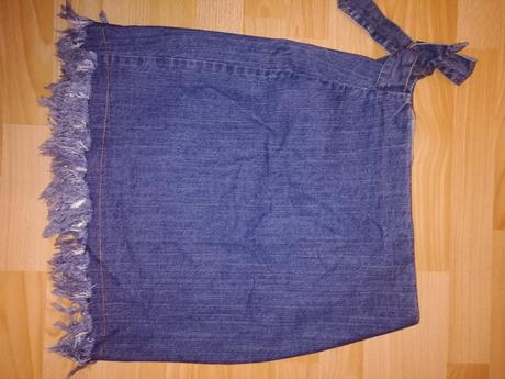Zavinovacia riflova sukňa, denim,s