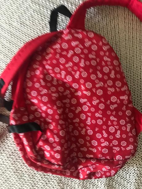 Krásny červený ruksak angry birds, 