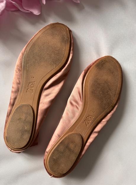 Zara - saténové balerínky, zara,41