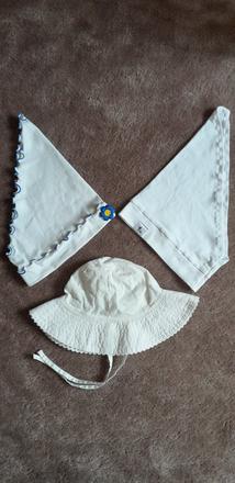 Šatky a klobúk, h&m,74