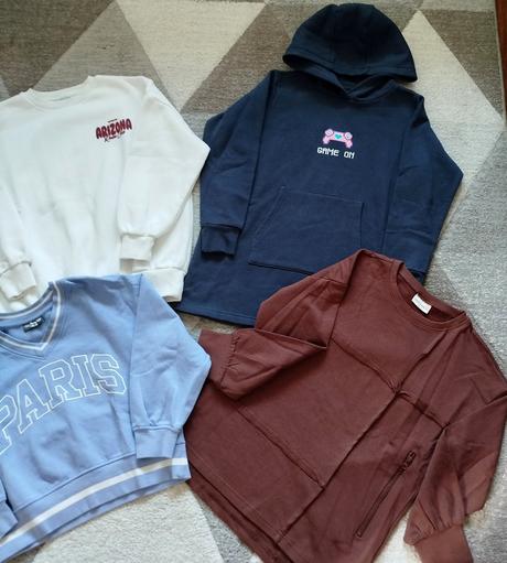 Pohodlné mikiny 4ks, primark,140