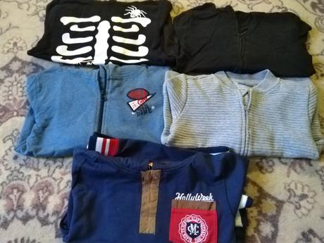 Chlapčenske mikiny 122/128 -5kus, 122