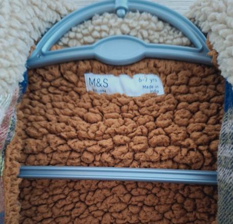 Károvaný kabátik mark&spencer, marks & spencer,122