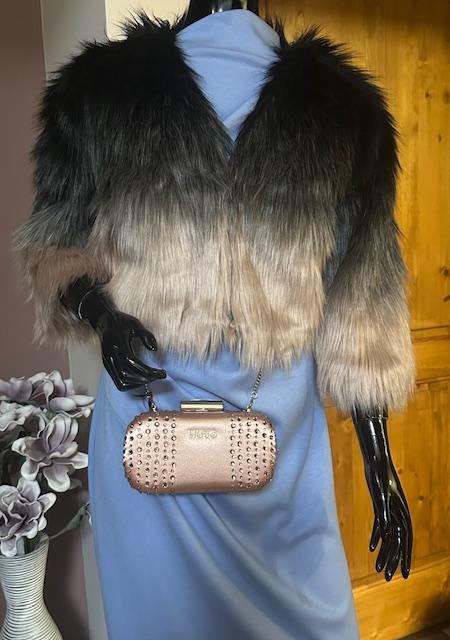 Malá spoločenská kabelka rose gold liu jo originál, liu jo