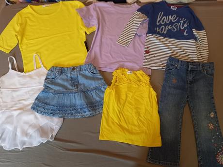 Tricka a saty krátky rukáv 110-116, 110