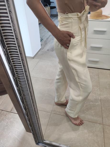 Ľanové nohavice, gina,s