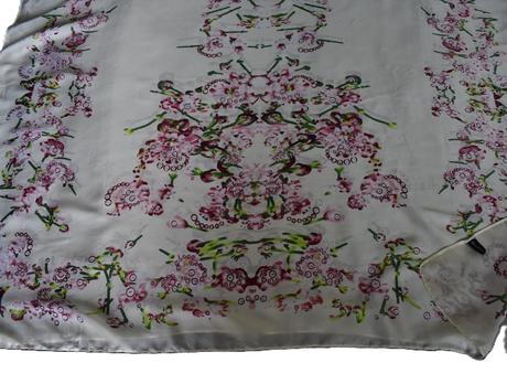 Hodvábna šatka - šál, 200x90cm, xl