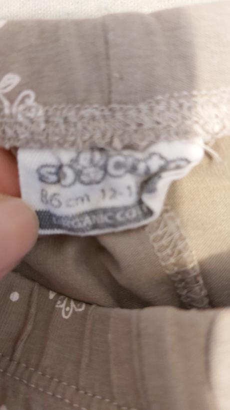 Legíny biela káva s kvietkami 86, pepco,86