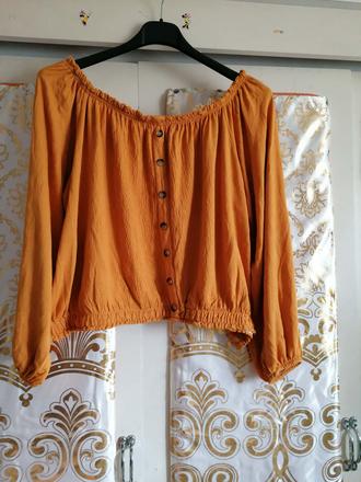 3/4ťový top, bershka,m