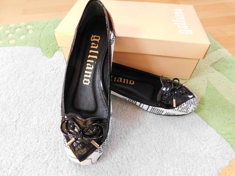 Kožené balerínky galliano, 38