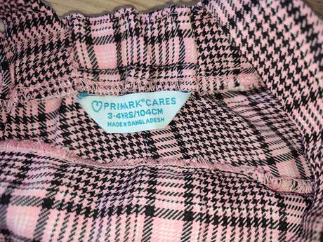 Kárované šaty na traky, primark,104