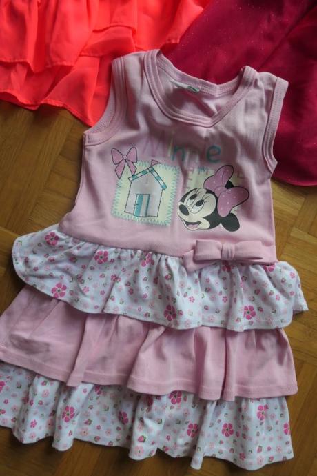 3 x dievcenske krasne letne saty 2/3 r., h&m,98