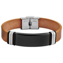 Nádherné náramky z pravej kože a nehrdzavejúcej oc,