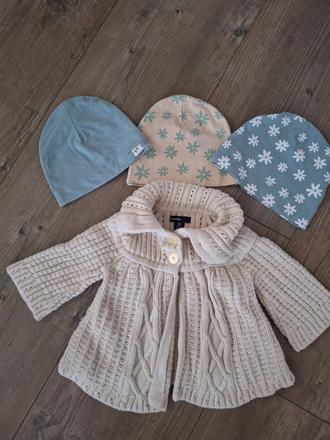 Svetrik baby gap plus ciapky, gap,80