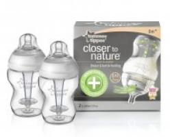 Antikolikové fľaše closer to nature 2x 260 ml, tommee tippee