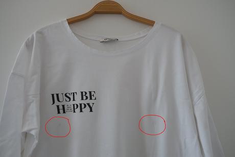 Tričko just be happy, orsay,xl
