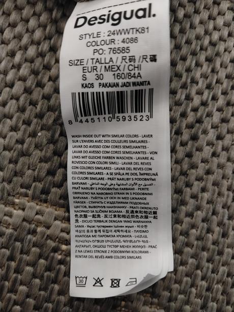 Tričko desigual č. s, desigual,s