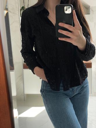 Zara blúzka krajka/čipka, zara,xs