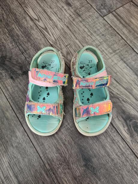 Metalické sandálky minnie mouse, 27