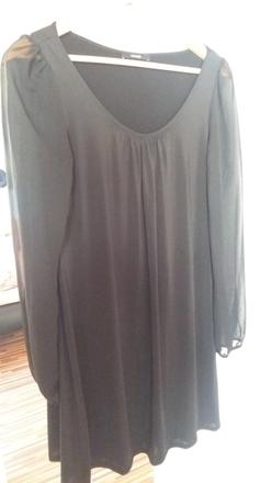 Čierna padave šaty, m