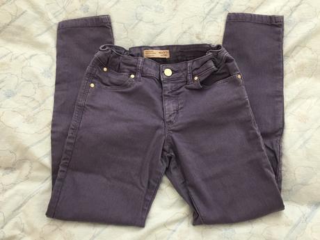 Šedofialové rifle zara girls, zara,140