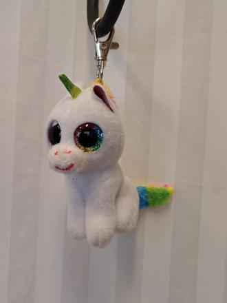 Plyšová kľúčenka jednorožec pixy, ty beanie boos,