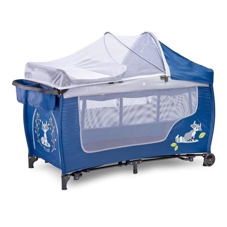 Caretero cestovná postieľka grande plus navy, šírka (cm): 60,dĺžka (cm): 120