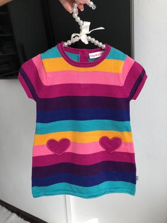 Pletené šaty s výsačkou, nkd,74