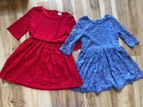 Cipkovane saty, c.116/122 + zadarmo 2. saty, f&f,116