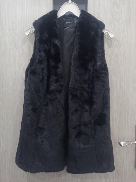 Dámska čierna vesta, papaya,s