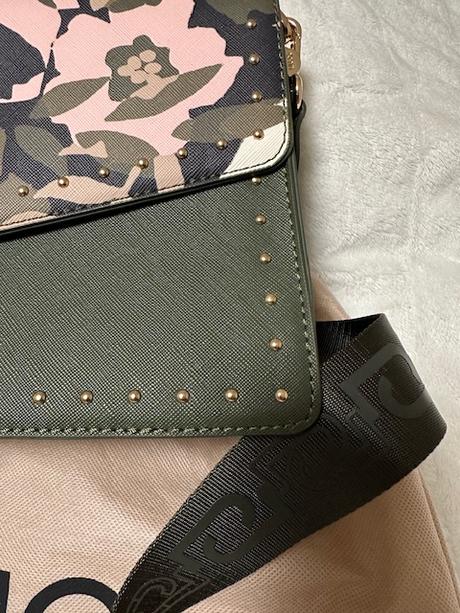 Khaki ružová kabelka na plece zn. liu jo originál, liu jo