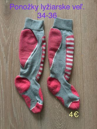 Ponožky lyžiarske veľ. 34-36, 34