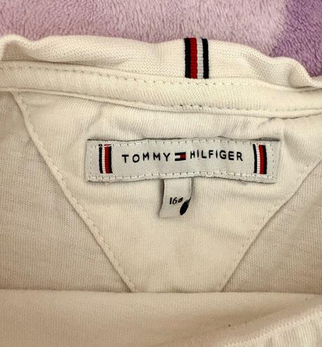 Tommy hilfiger tričko biele unisex, tommy hilfiger,140